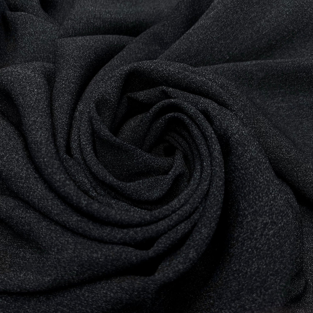 Kevin Malone Grey Suit - Tight Crepe Synthetic Blend Woven - Dark Grey - 2.5M Bundle - True Deadstock fabric Fabric by private - Sustainable Textile | FABCYCLE