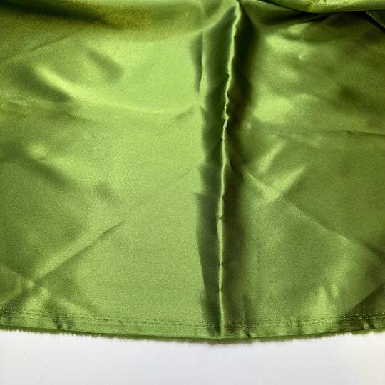 Key Lime Pie - Satin Polyester Blend Woven - Light Green - 1M Bundle - True Deadstock fabric Fabric by private - Sustainable Textile | FABCYCLE