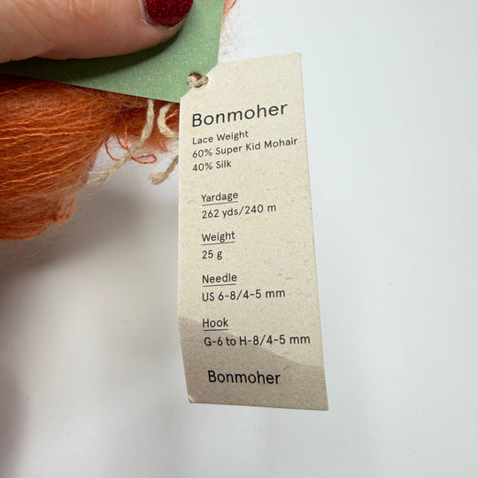 Kid Mohair Silk Blend Yarn - Orange - Individual - True Deadstock supplies Fabric by private - Sustainable Textile | FABCYCLE