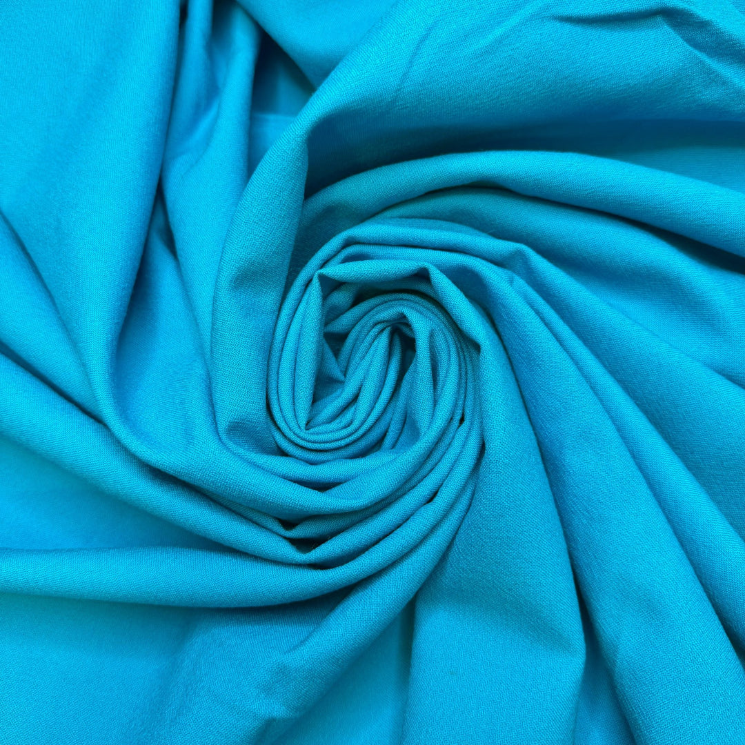 Kind And Generous Spirit - Wool Woven - Blue/Turquoise - 1.3M Bundle - True Deadstock fabric Fabric by private - Sustainable Textile | FABCYCLE