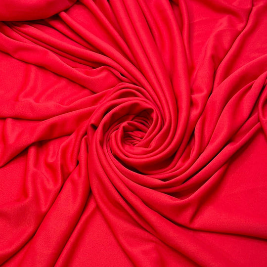 Kiss From A Rose - Polyester Blend Knit - Red - 2.1M Bundle - True Deadstock fabric Fabric by private - Sustainable Textile | FABCYCLE