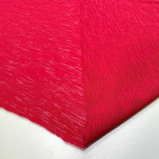 Kiss On The Cheek - Polyester Blend Knit - Dark Pink - Bundles - True Deadstock fabric Fabric by private - Sustainable Textile | FABCYCLE