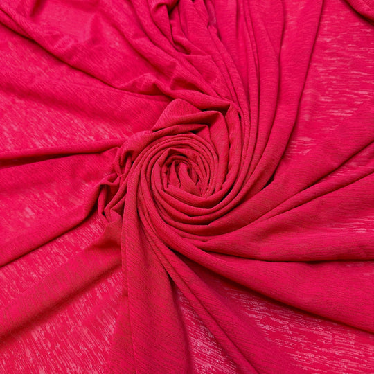 Kiss On The Cheek - Polyester Blend Knit - Dark Pink - Bundles - True Deadstock fabric Fabric by private - Sustainable Textile | FABCYCLE