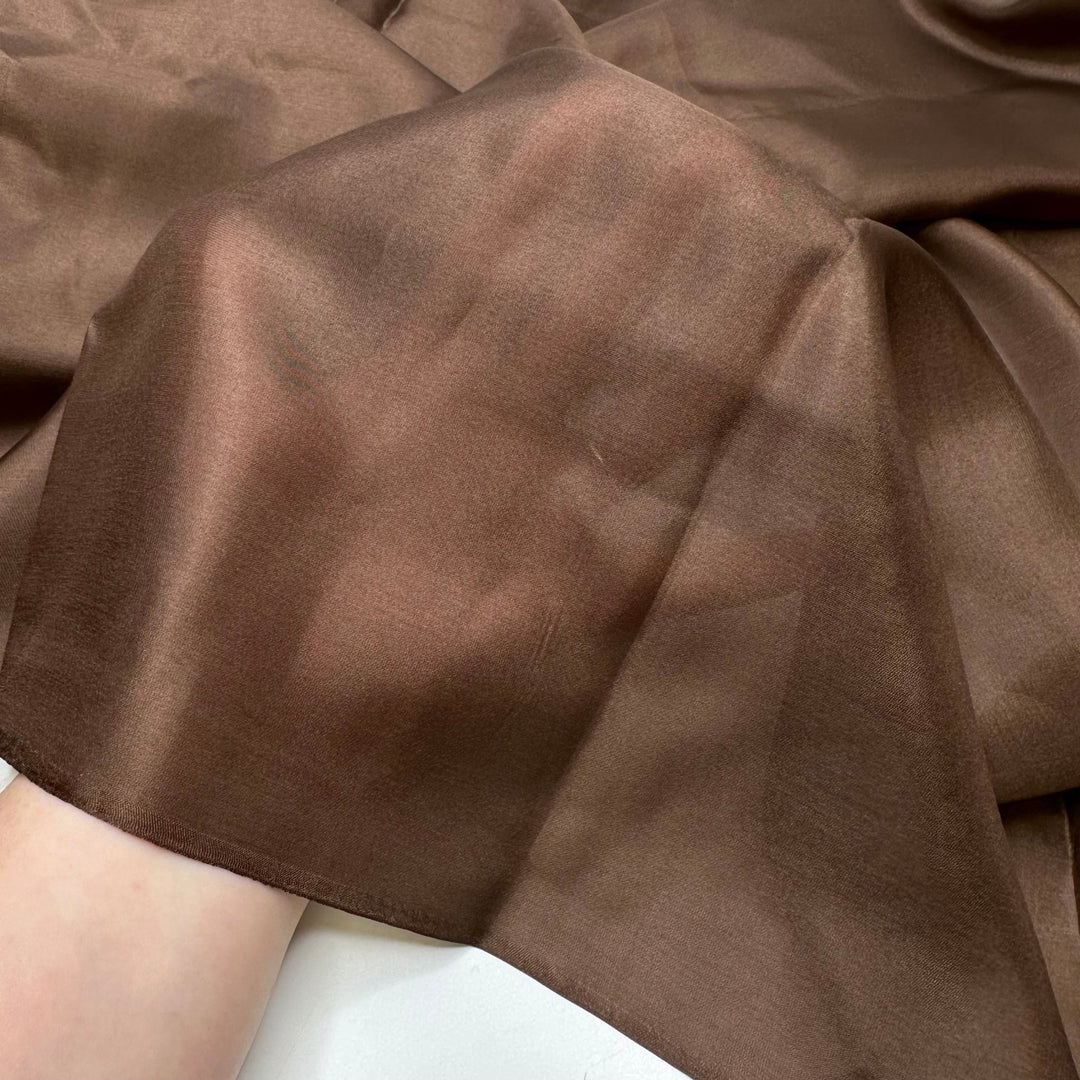 Kissing At Midnight - Silk Woven - Brown - 2.9M Bundle - True Deadstock fabric Fabric by private - Sustainable Textile | FABCYCLE