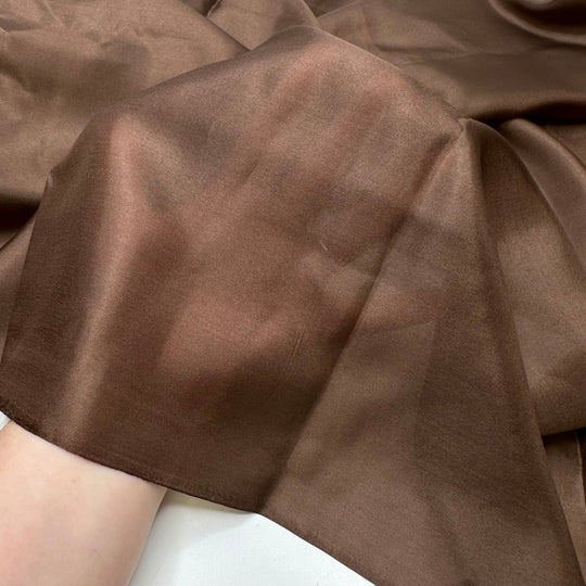 Kissing At Midnight - Silk Woven - Brown - 2.9M Bundle - True Deadstock fabric Fabric by private - Sustainable Textile | FABCYCLE