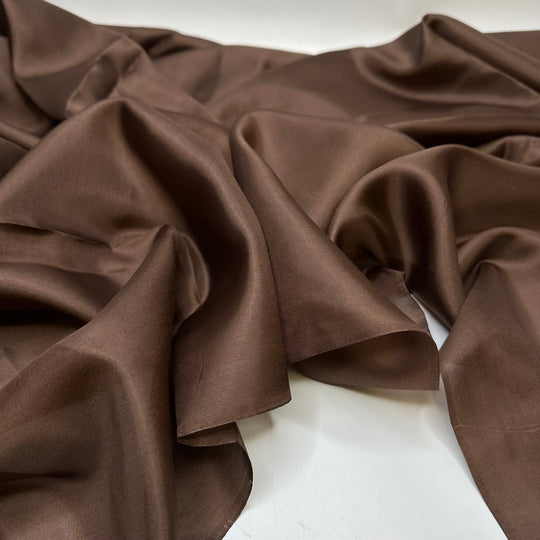 Kissing At Midnight - Silk Woven - Brown - 2.9M Bundle - True Deadstock fabric Fabric by private - Sustainable Textile | FABCYCLE