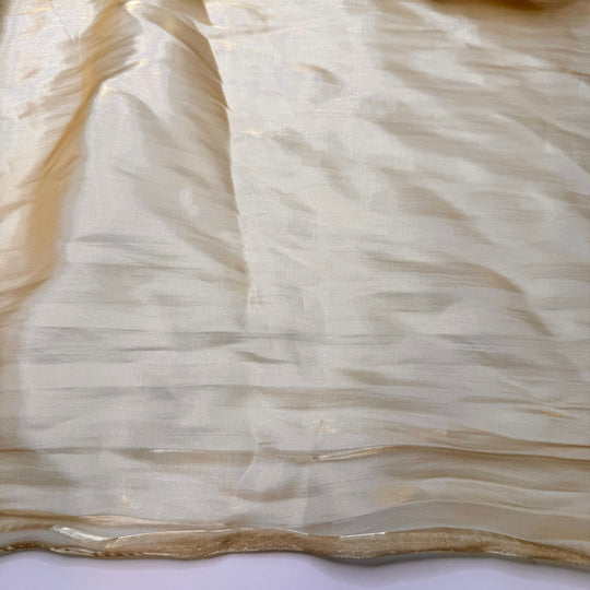 Kitchen Full Of Nostalgic Smells - Polyester Blend Woven - Gold - 2M Bundle - True Deadstock fabric Fabric by private - Sustainable Textile | FABCYCLE
