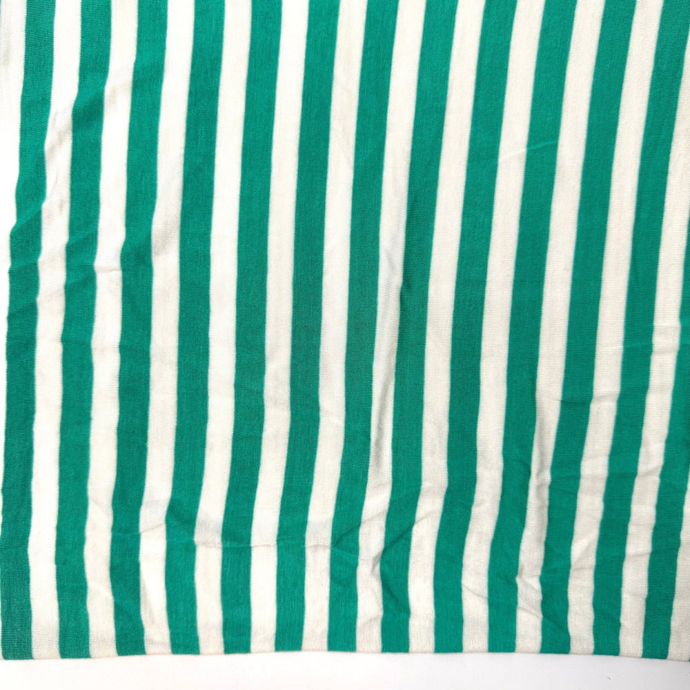 Knit Candy - Jersey Bamboo Blend Knit - White/Green Stripes - 2.95M Bundle - True Deadstock fabric Fabric by private - Sustainable Textile | FABCYCLE