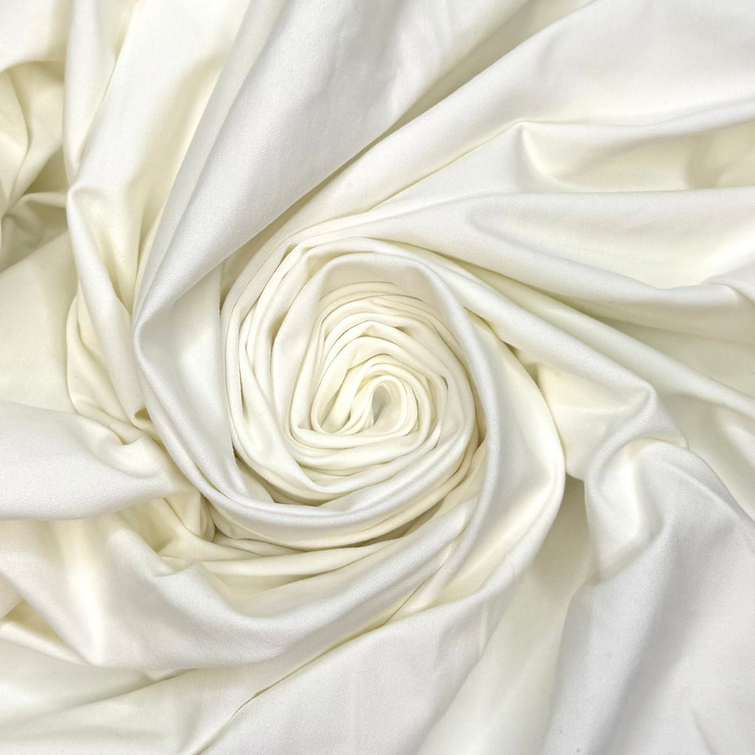 Knit Math Works - Jersey Cotton Blend Knit - Light Cream - 1.35M Bundle - True Deadstock fabric Fabric by private - Sustainable Textile | FABCYCLE