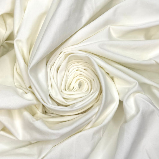 Knit Math Works - Jersey Cotton Blend Knit - Light Cream - 1.35M Bundle - True Deadstock fabric Fabric by private - Sustainable Textile | FABCYCLE