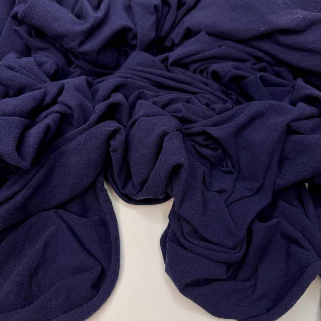 Knit Of My Dreams - Rib Knit Cotton Blend Knit - Dark Navy - 3.75M Bundle - True Deadstock fabric Fabric by private - Sustainable Textile | FABCYCLE