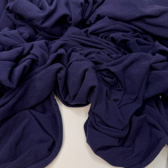 Knit Of My Dreams - Rib Knit Cotton Blend Knit - Dark Navy - 3.75M Bundle - True Deadstock fabric Fabric by private - Sustainable Textile | FABCYCLE