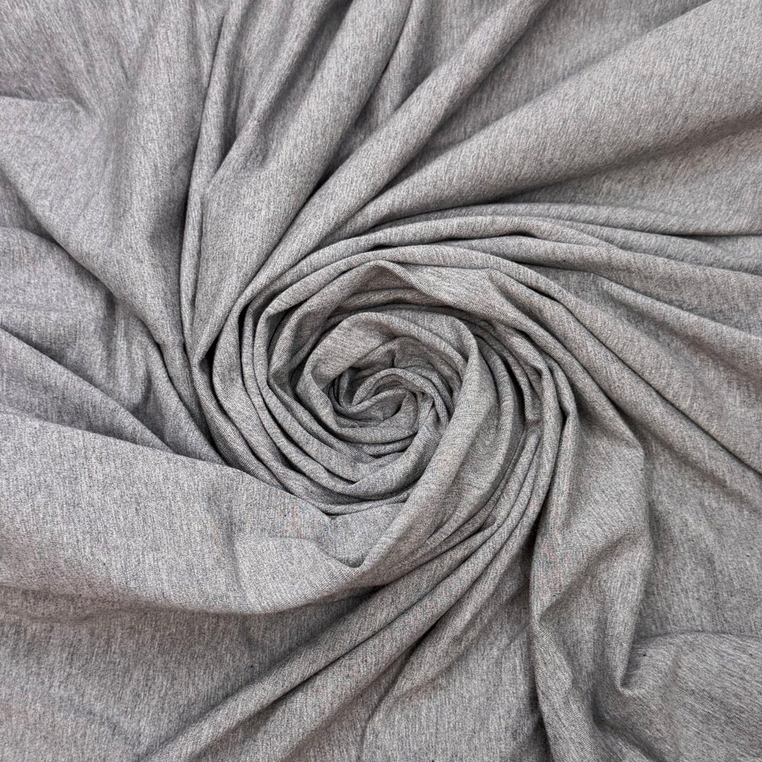 Knit Stash Research - Jersey Cotton Blend Knit - Grey - 2.8M Bundle - True Deadstock fabric Fabric by private - Sustainable Textile | FABCYCLE