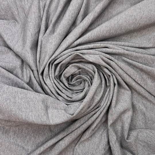 Knit Stash Research - Jersey Cotton Blend Knit - Grey - 2.8M Bundle - True Deadstock fabric Fabric by private - Sustainable Textile | FABCYCLE