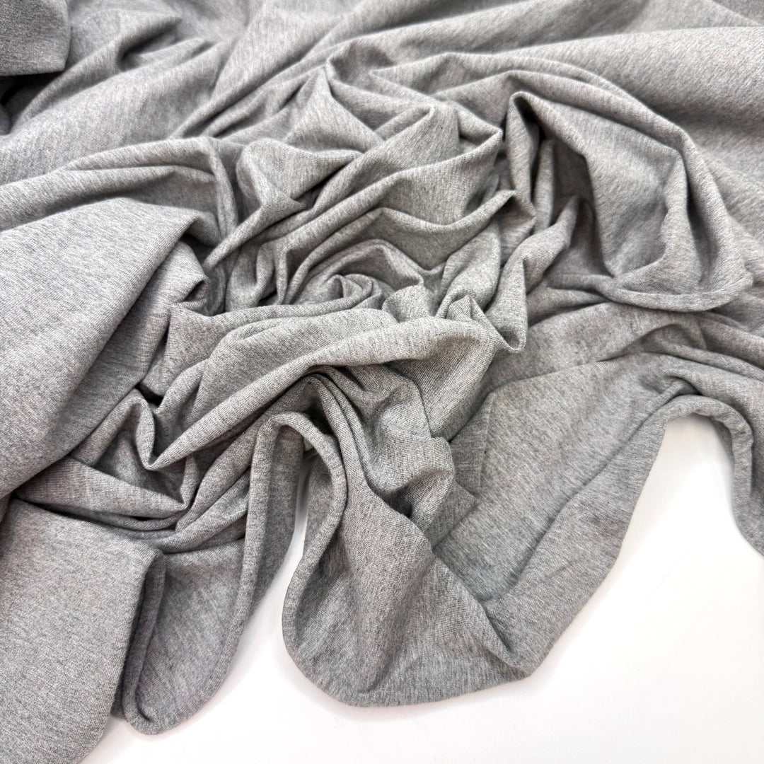 Knit Stash Research - Jersey Cotton Blend Knit - Grey - 2.8M Bundle - True Deadstock fabric Fabric by private - Sustainable Textile | FABCYCLE
