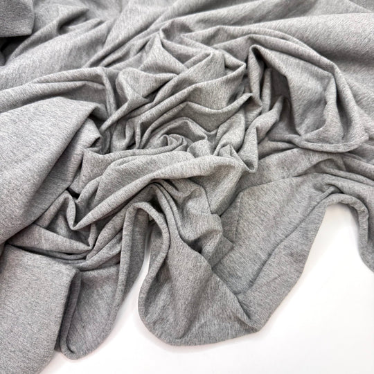 Knit Stash Research - Jersey Cotton Blend Knit - Grey - 2.8M Bundle - True Deadstock fabric Fabric by private - Sustainable Textile | FABCYCLE