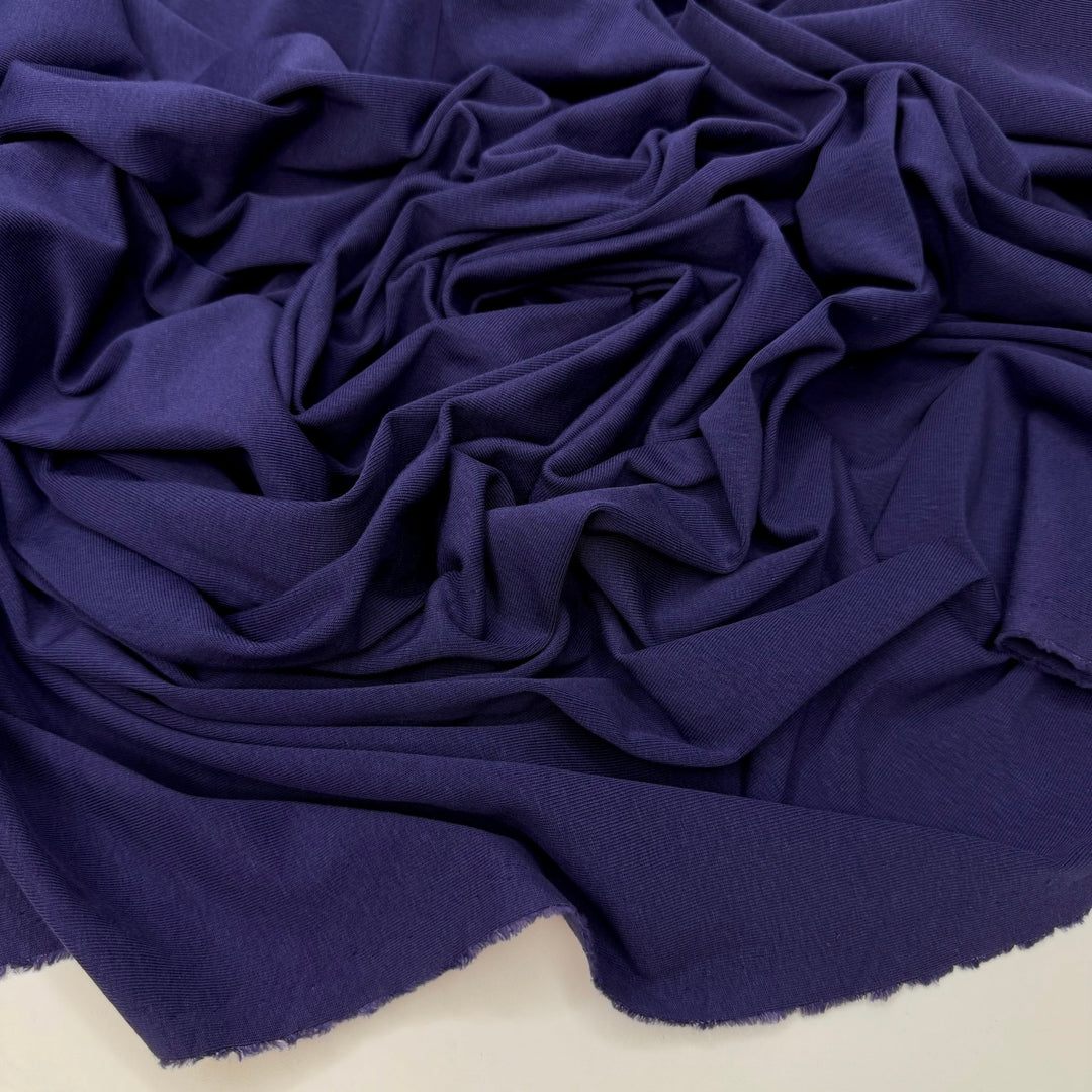 Knit Stash - Rib Knit Rayon Blend Knit - Dark Blue - 3.4M Bundle - True Deadstock fabric Fabric by private - Sustainable Textile | FABCYCLE