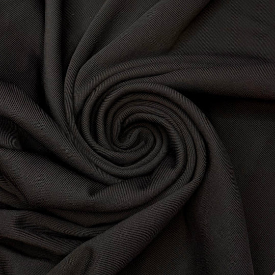 Knits All Around - Tubular Rib Knit Polyester Blend Knit - Dark Grey - 1.15M Bundle - True Deadstock fabric Fabric by private - Sustainable Textile | FABCYCLE