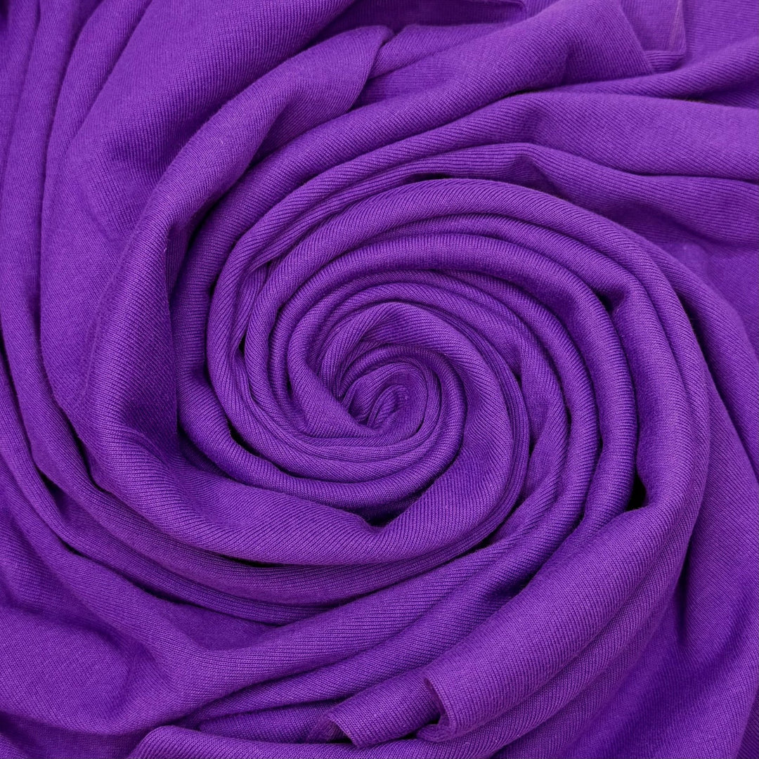 Knits The Musical - Rib Knit Cotton Blend Knit - Purple - 2.1M Bundle - True Deadstock fabric Fabric by private - Sustainable Textile | FABCYCLE