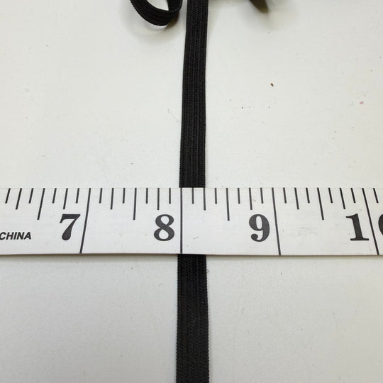 ¼" Knitted Elastic - Black - 3M Bundle - True Deadstock supplies Fabric by private - Sustainable Textile | FABCYCLE