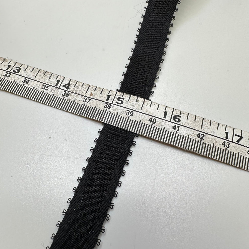 ⅝" Knitted Elastic - Black - 4.5M Bundle - True Deadstock supplies Fabric by private - Sustainable Textile | FABCYCLE