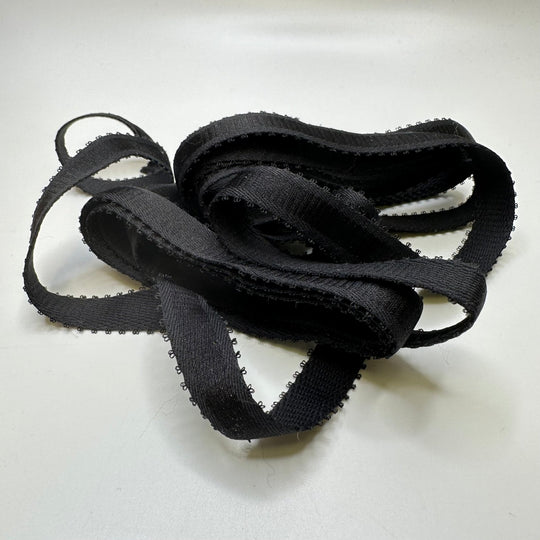 ⅝" Knitted Elastic - Black - 4.5M Bundle - True Deadstock supplies Fabric by private - Sustainable Textile | FABCYCLE