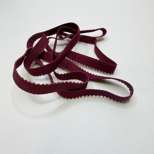 ⅜" Knitted Elastic - Burgundy - Bundle - True Deadstock supplies Fabric by private - Sustainable Textile | FABCYCLE