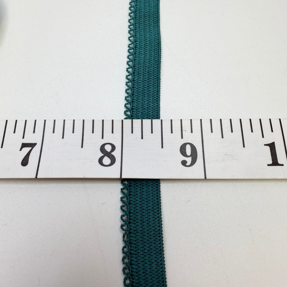 ⅜" Knitted Elastic - Dark Teal - Bundle - True Deadstock supplies Fabric by private - Sustainable Textile | FABCYCLE