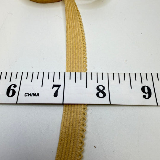 ⅜" Knitted Elastic - Light Beige - 1M Bundle - True Deadstock supplies Fabric by private - Sustainable Textile | FABCYCLE