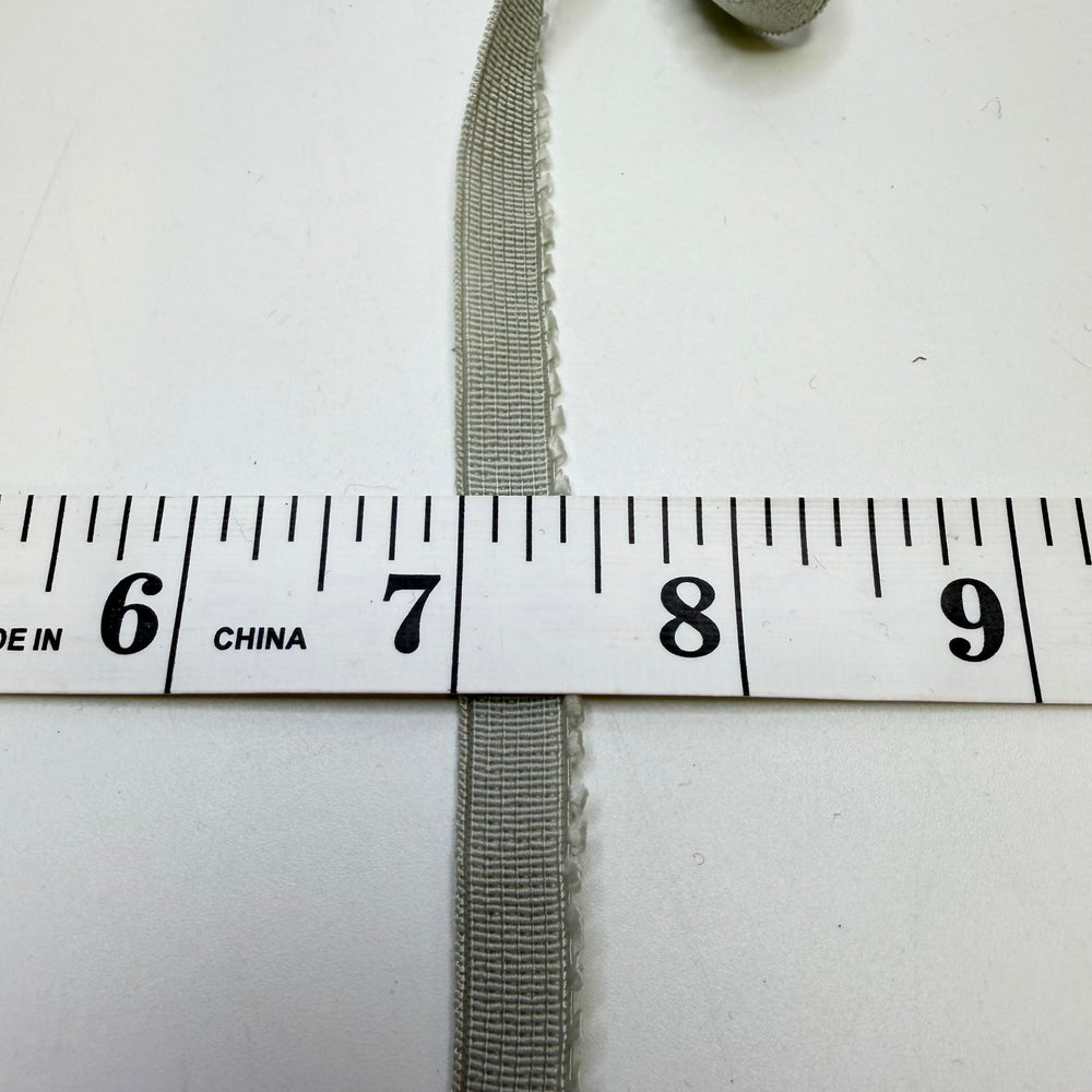 ⅜" Knitted Elastic - Light Grey - Bundle - True Deadstock supplies Fabric by private - Sustainable Textile | FABCYCLE