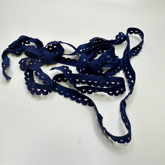 ½" Knitted Elastic - Navy - Bundles - True Deadstock supplies Fabric by private - Sustainable Textile | FABCYCLE