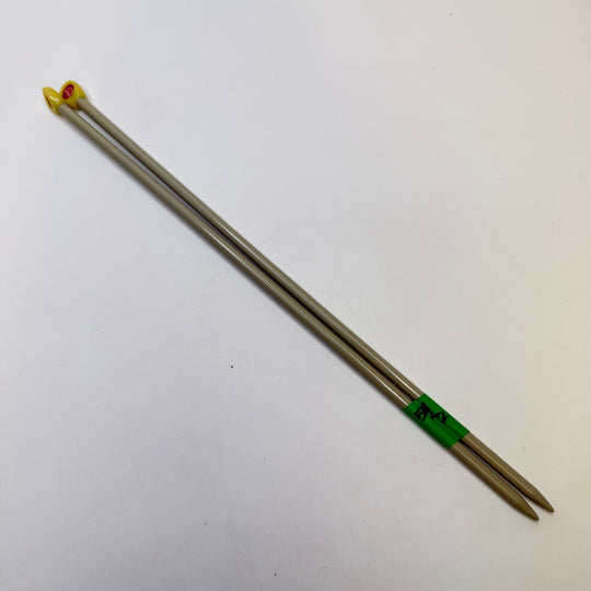 Knitting Needles Size 10 Tools - Grey/Red - Individual - True Deadstock supplies Fabric by private - Sustainable Textile | FABCYCLE