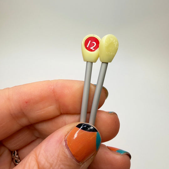 Knitting Needles Size 12 Tools - Grey - Individual - True Deadstock supplies Fabric by private - Sustainable Textile | FABCYCLE