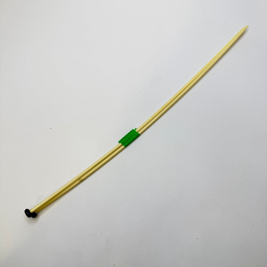 Knitting Needles Size 5 Tools - Cream/Black - Individual - True Deadstock supplies Fabric by private - Sustainable Textile | FABCYCLE