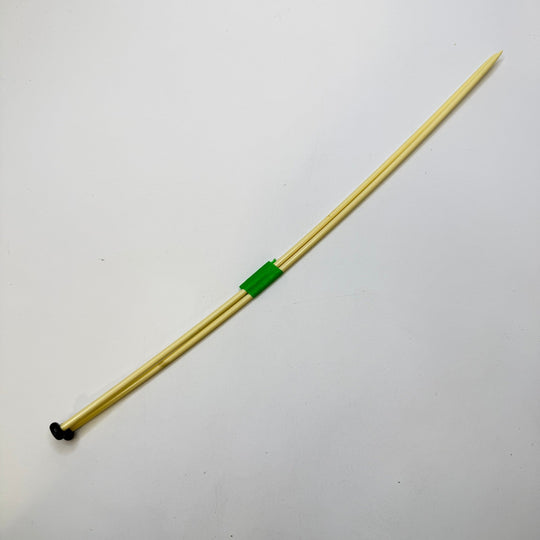 Knitting Needles Size 5 Tools - Cream/Black - Individual - True Deadstock supplies Fabric by private - Sustainable Textile | FABCYCLE