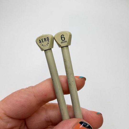 Knitting Needles Size 6 Tools - Grey - Individual - True Deadstock supplies Fabric by private - Sustainable Textile | FABCYCLE