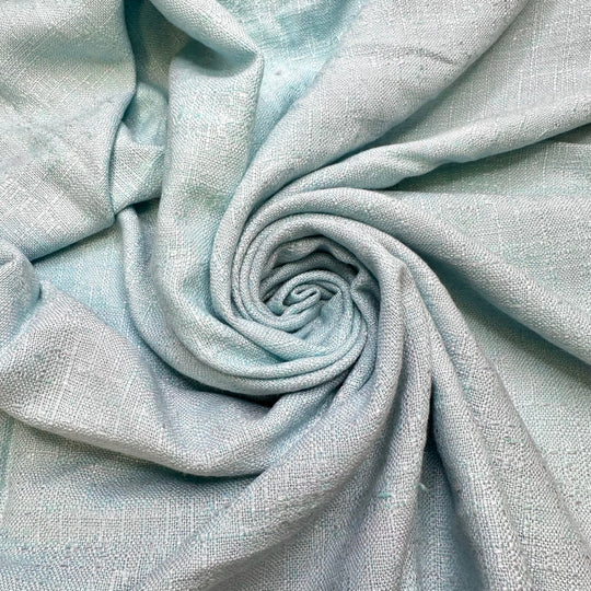 Labour Day By The Lake - Cotton Blend Woven - Light Blue - 2M Bundle - True Deadstock fabric Fabric by private - Sustainable Textile | FABCYCLE