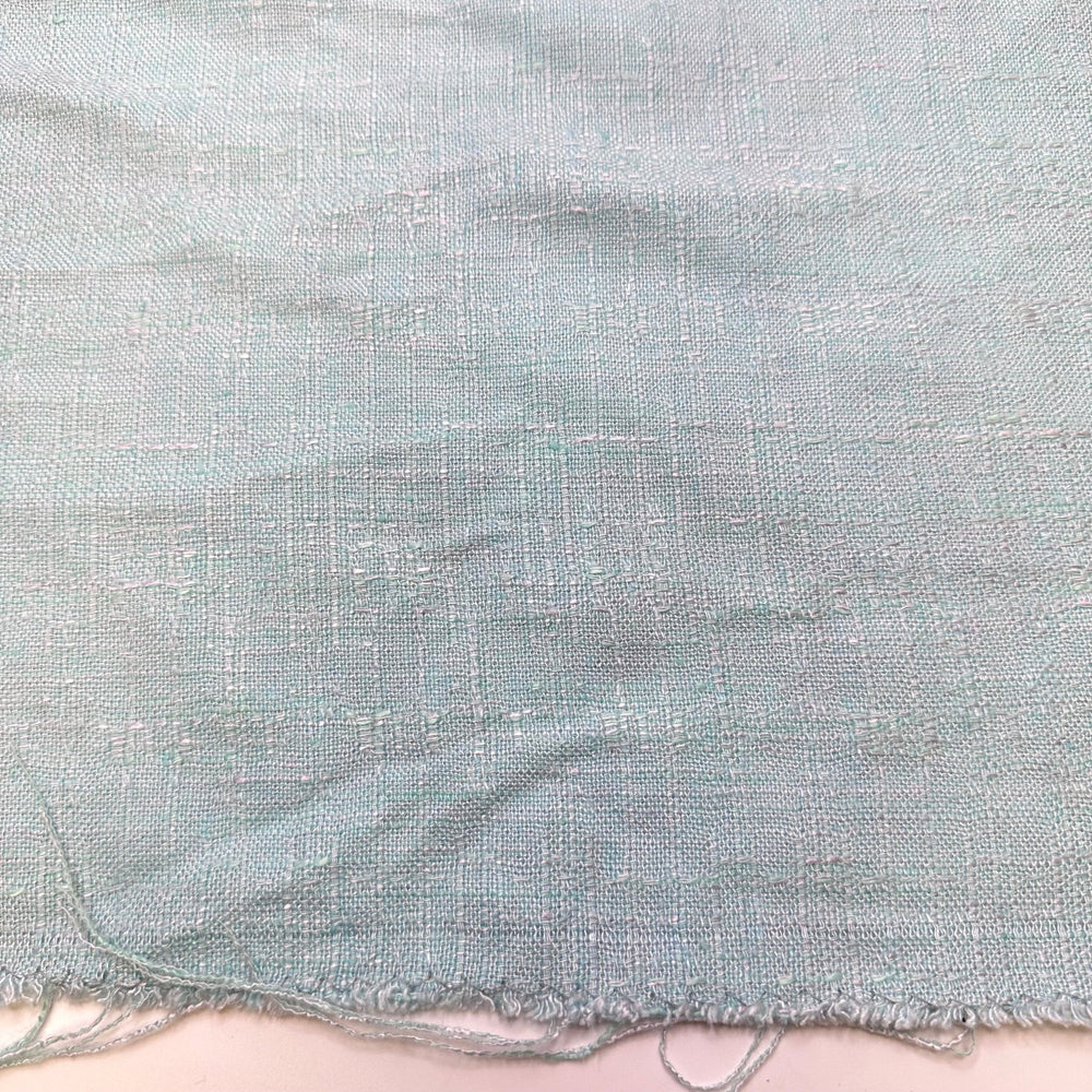 Labour Day By The Lake - Cotton Blend Woven - Light Blue - 2M Bundle - True Deadstock fabric Fabric by private - Sustainable Textile | FABCYCLE