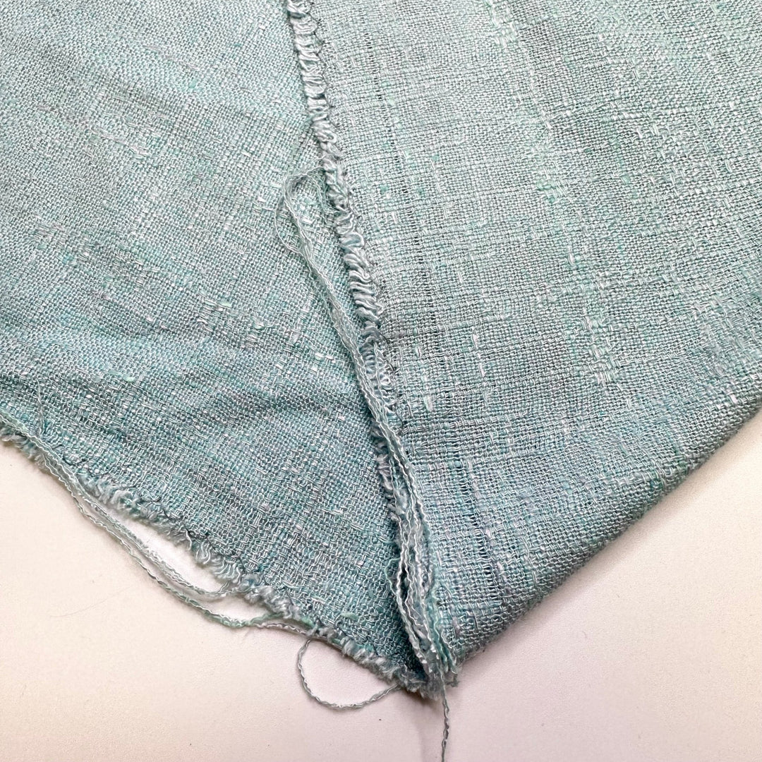 Labour Day By The Lake - Cotton Blend Woven - Light Blue - 2M Bundle - True Deadstock fabric Fabric by private - Sustainable Textile | FABCYCLE