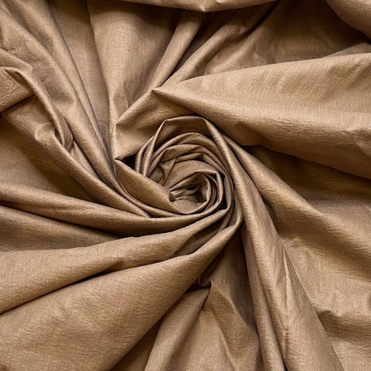 Labour Day Camping Trip - Nylon Blend Woven - Dark Beige - 3M Bundle - True Deadstock fabric Fabric by private - Sustainable Textile | FABCYCLE