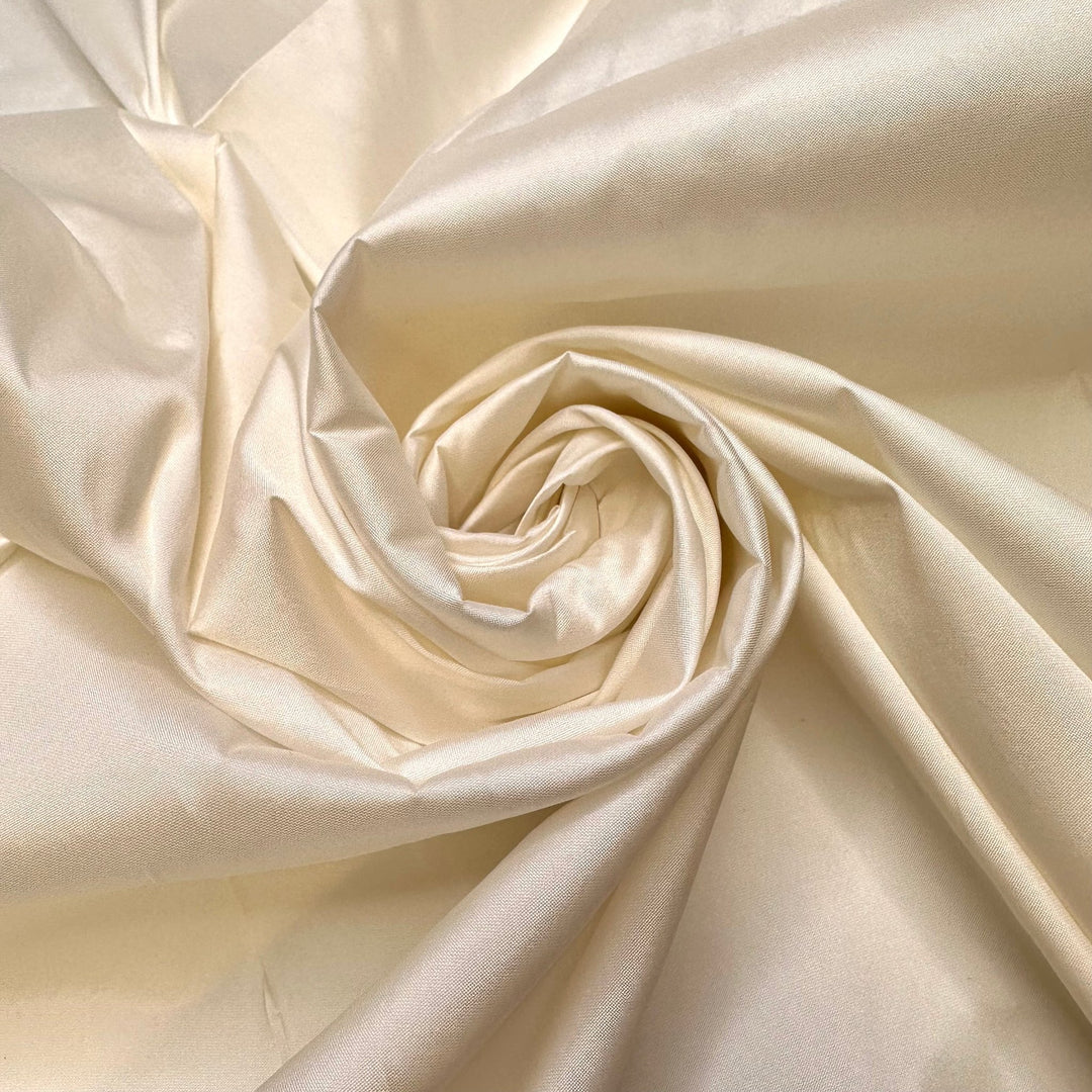 Labour Day Wedding - Polyester Blend Woven - Cream - 1M Bundle - True Deadstock fabric Fabric by private - Sustainable Textile | FABCYCLE