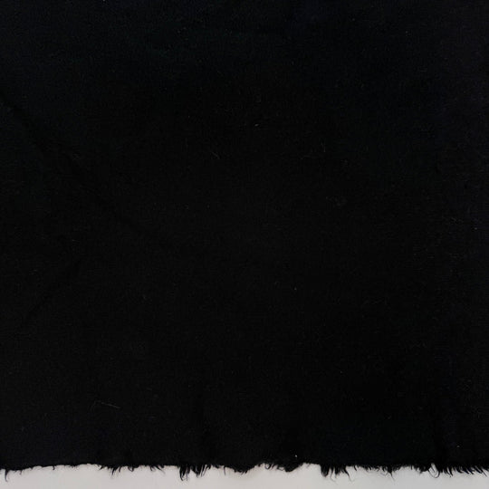 Lace Up Your Hiking Boots - Brushed French Terry Cotton Blend Knit - Black - 2.15M Bundle - True Deadstock fabric Fabric by private - Sustainable Textile | FABCYCLE