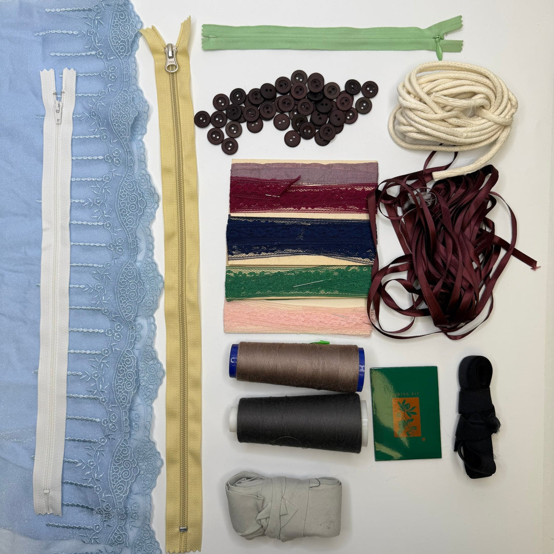 Laced Up - Supplies Grab Bag - Multi - Pack - True Deadstock supplies Fabric by private - Sustainable Textile | FABCYCLE
