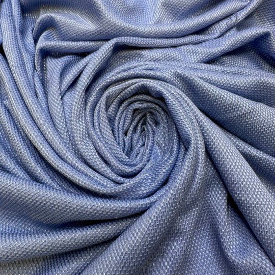 Lacrosse - Polyester Blend Knit - Light Blue - 1.4M Bundle - True Deadstock fabric Fabric by private - Sustainable Textile | FABCYCLE