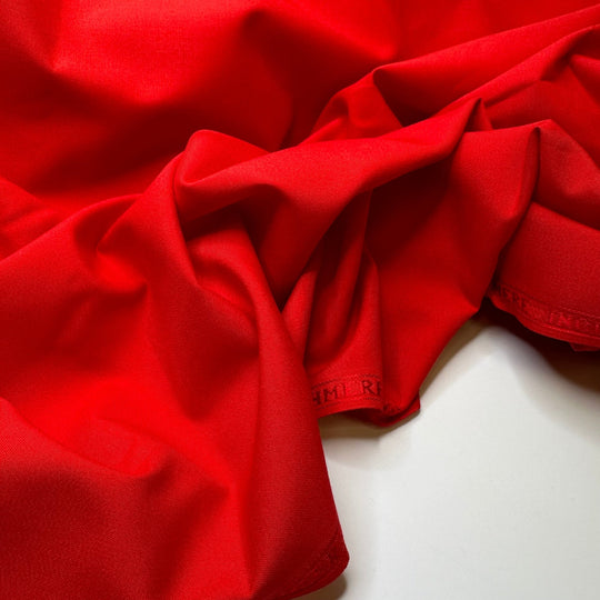 Lady In Red - Cashmere Wool Woven - Red - 2.4M Bundle - True Deadstock fabric Fabric by private - Sustainable Textile | FABCYCLE