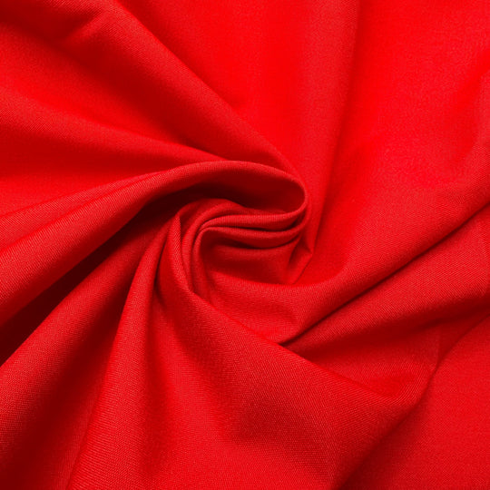 Lady In Red - Cashmere Wool Woven - Red - 2.4M Bundle - True Deadstock fabric Fabric by private - Sustainable Textile | FABCYCLE