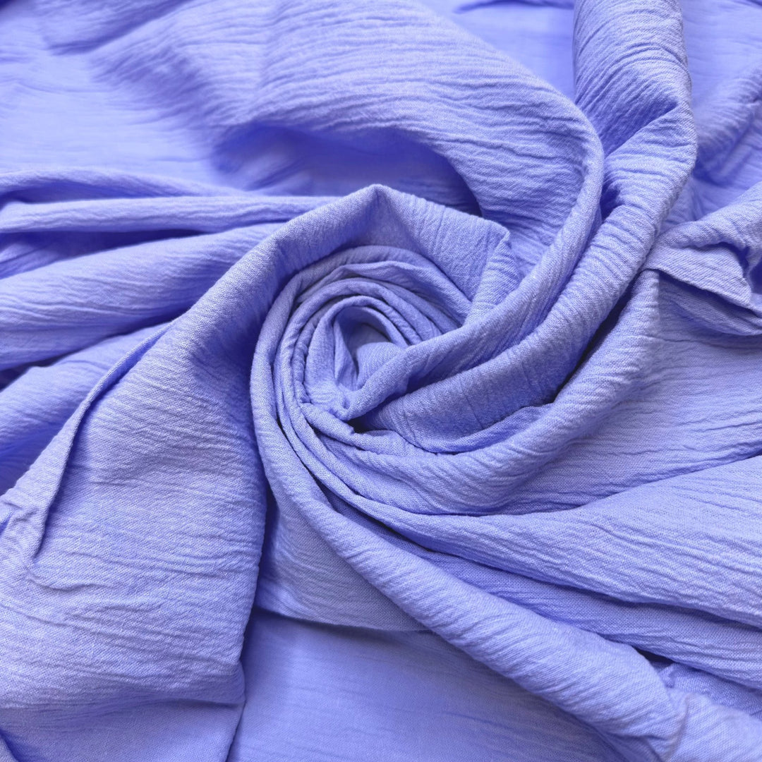 Lake Party - Crinkle Cotton Woven - Light Blue - 1.85M Bundle - True Deadstock fabric Fabric by private - Sustainable Textile | FABCYCLE