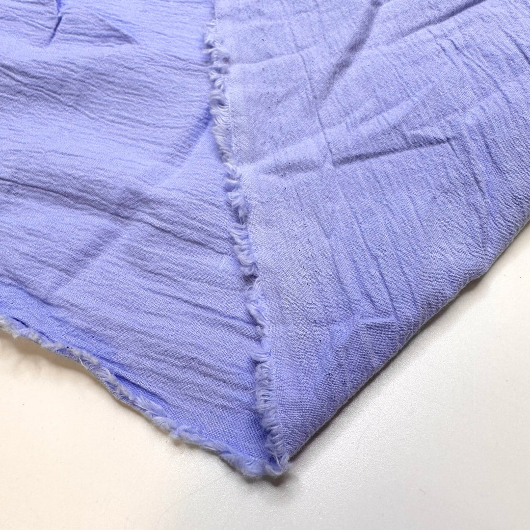 Lake Party - Crinkle Cotton Woven - Light Blue - 1.85M Bundle - True Deadstock fabric Fabric by private - Sustainable Textile | FABCYCLE