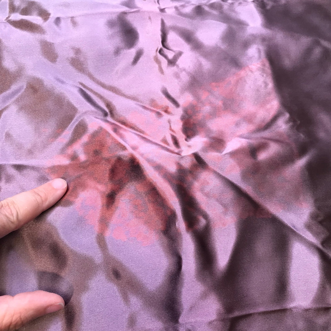 Laserdisc - Satin Polyester Blend Woven - Purple - 1.2M Bundle - True Deadstock fabric Fabric by private - Sustainable Textile | FABCYCLE