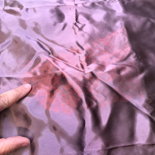 Laserdisc - Satin Polyester Blend Woven - Purple - 1.2M Bundle - True Deadstock fabric Fabric by private - Sustainable Textile | FABCYCLE